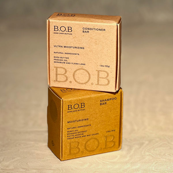 BOB shampoo and conditioner bars
